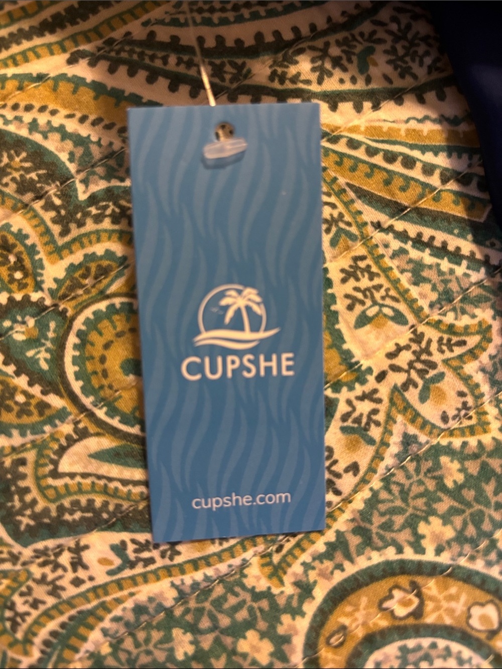 Cupshe navy blue, scoop-neck one-piece swimsuit NWT size XL - Picture 5 of 5